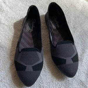 Skechers Air-Cooled Knit Vegan Flat Shoes Size 8.5